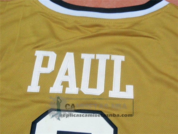 Camiseta NCAA Wake Forest Demon Deacons Chris Paul Dorado